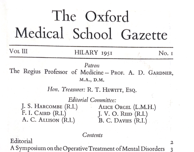 Hilary 1951, Volume 3, No.1